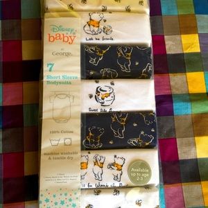 disny baby half sleeves bodysuit